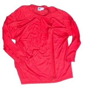 Pear Sox Long Sleeve Mesh Athletic Jersey Shirt Red XXL Made in USA guc hockey